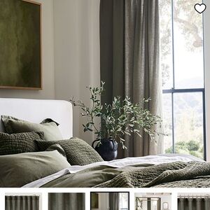 POTTERY BARN BELGIAN FLAX LINEN CURTAINS